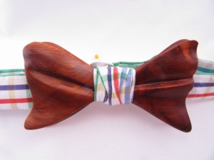 The Ella Bing Big Kahuna Wooden Bow Tie